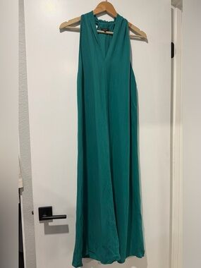 massimo dutti long flared halter dress | Dresses | Like New Massimo Dutti Black Fit Flare Midi Wrap Tie Waist Size Xs massimo dutti ribbed dress